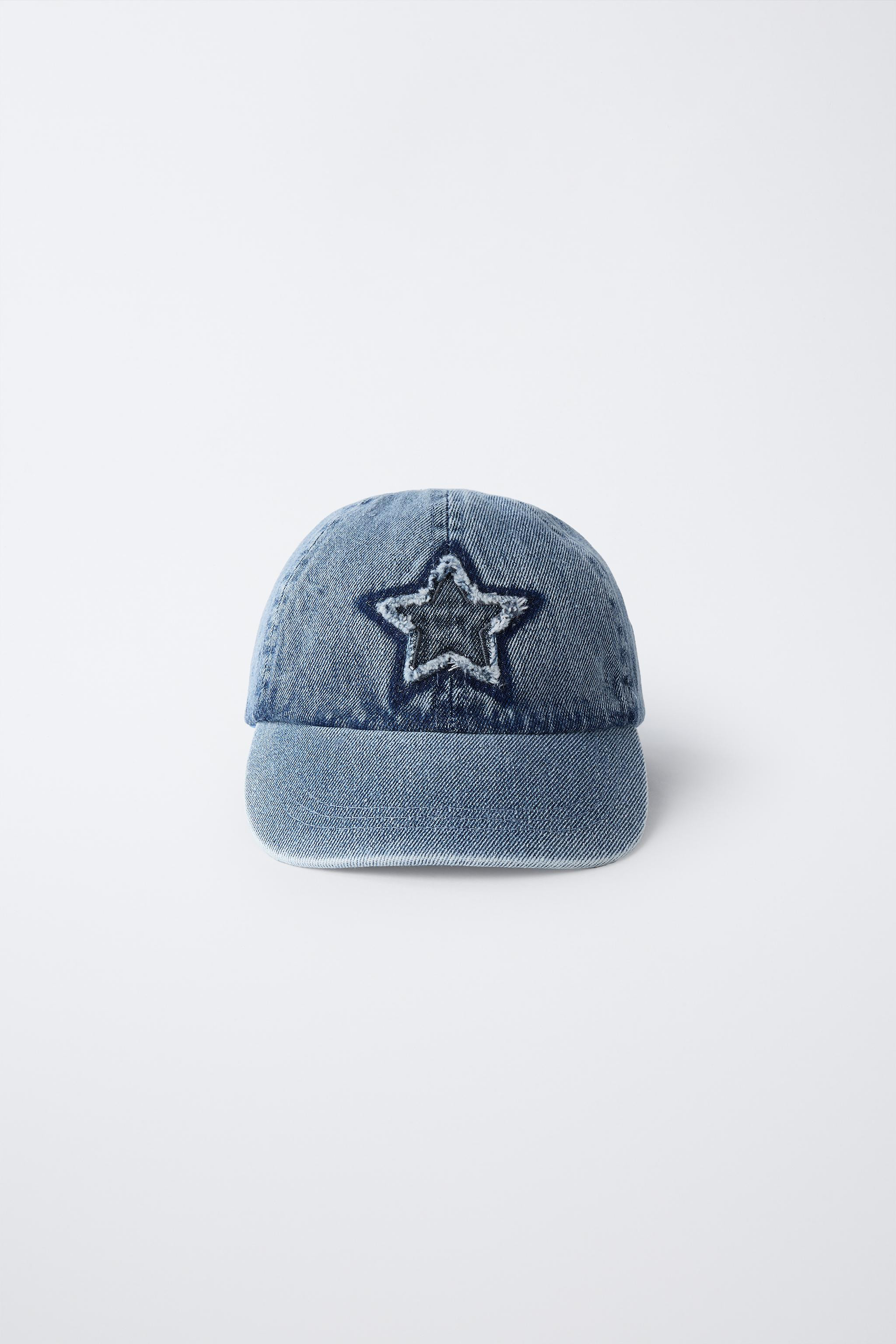 3-14 AÑOS/ GORRA DENIM ESTRELLA BORDADA | Zara US