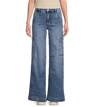 KUT from the Kloth Jodi High Rise Wide Leg Cargo Jean - 14 | Dillard's