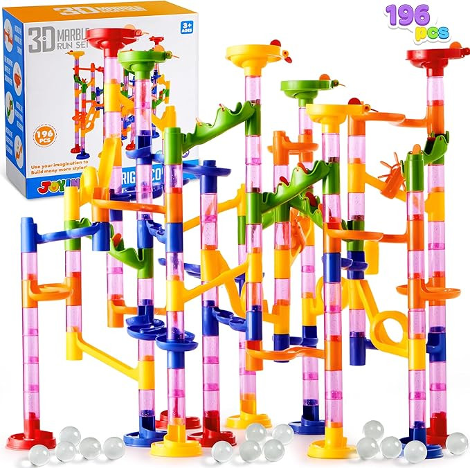 JOYIN Marble Run Premium Set（196 Pcs- Construction Building Blocks Toys, STEM Educational Toy, ... | Amazon (US)