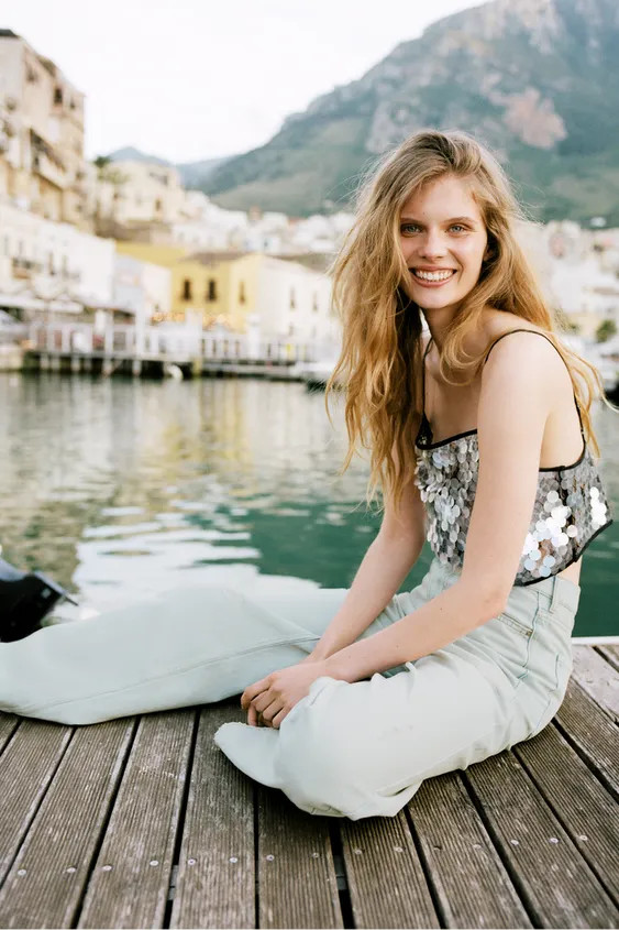 SEQUIN CROP TOP | Zara US