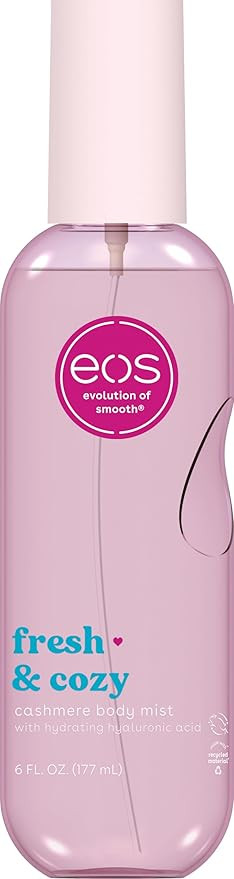 eos Cashmere Body Mist, Fresh & Cozy, Body Spray for Women, Hair Mist, Moisturizing, Hyaluronic A... | Amazon (US)