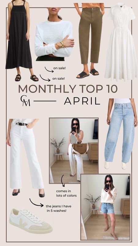 Monthly bestsellers. April top sellers. Many on sale! 

Jeans, dress, spring dress, white dress, sneakers, petite 

#LTKShoeCrush #LTKFindsUnder100 #LTKSaleAlert
