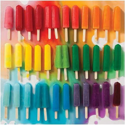 Galison 500 Piece Rainbow Popsicle Jigsaw Puzzle for Families and Teens, Colorful Rainbow Puzzle ... | Amazon (US)