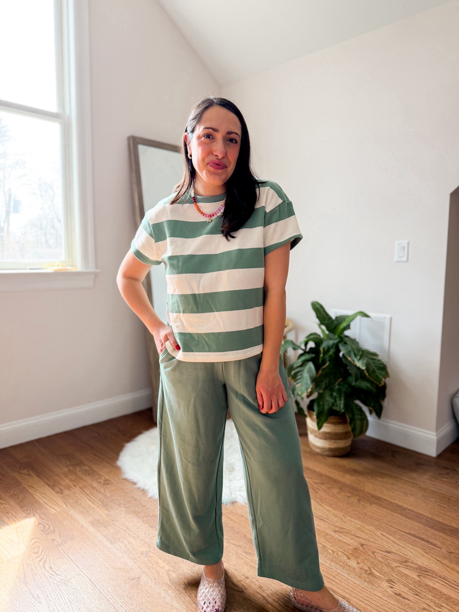 Kohls try on
Tee: medium
Pants: mediumm

#LTKSaleAlert #LTKgrwm #LTKmomlife