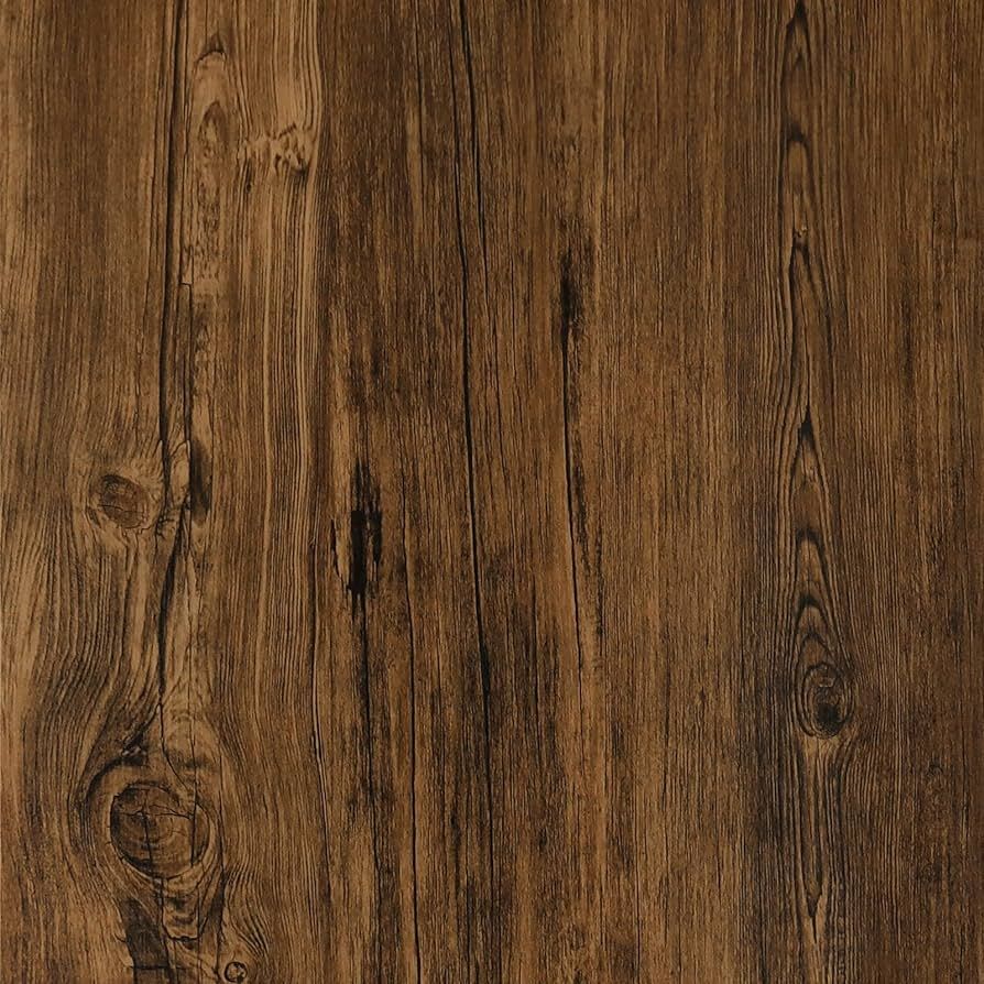 Yenhome Brown Wood Grain Wallpaper Large Size 17.7x393 inch Peel and Stick Wallpaper Distressed W... | Amazon (US)