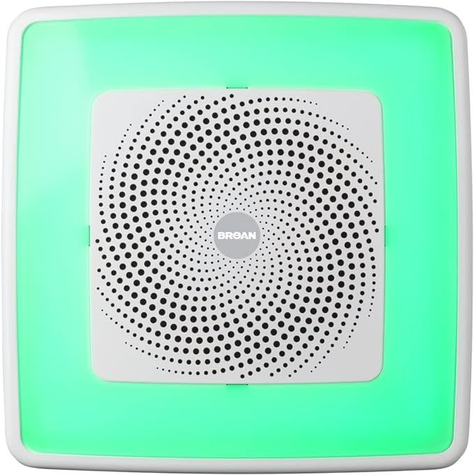 Broan-NuTone SPK110RGBL ChromaComfort Bathroom Exhaust Fan with Sensonic Bluetooth Speaker and LE... | Amazon (US)
