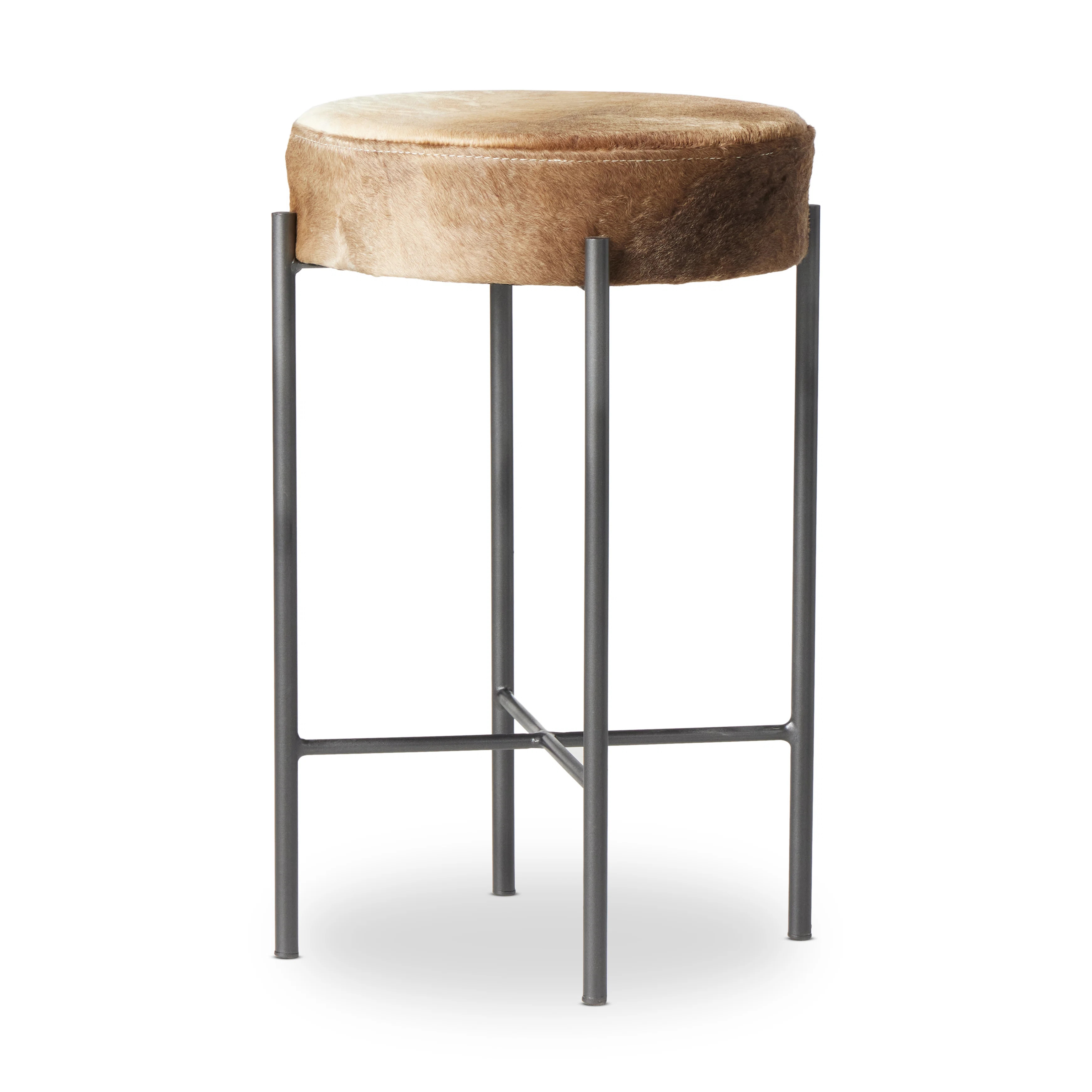 Eugenia Upholstered Bar & Counter Stool with Metal Frame | Wayfair North America