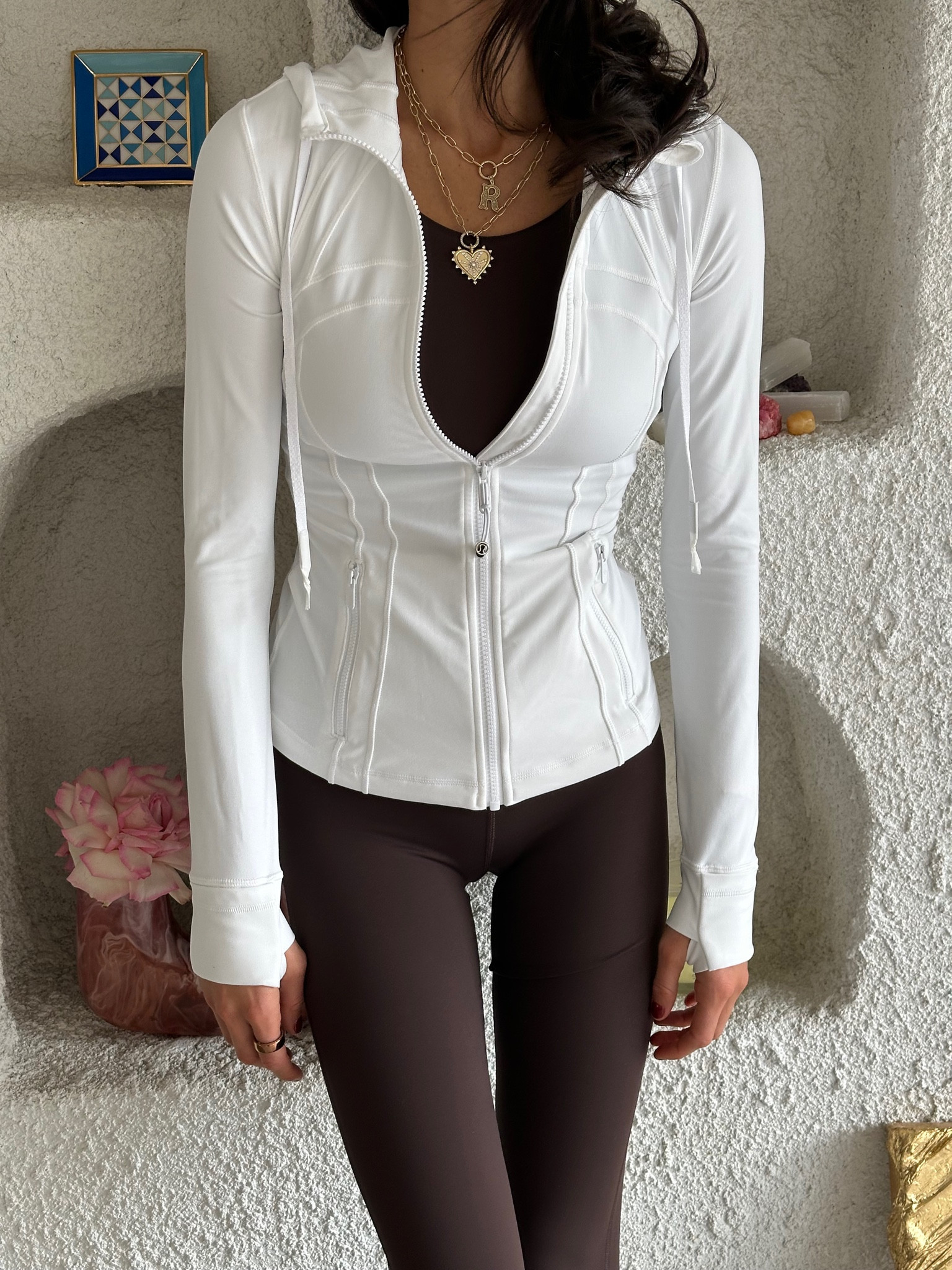 Practical and stylish.

Jacket is a size 4, style is fitted. If you want a looser fit opt up a size. Top is size 4 and pants are a 2.

#LTKfitness #LTKaustralia