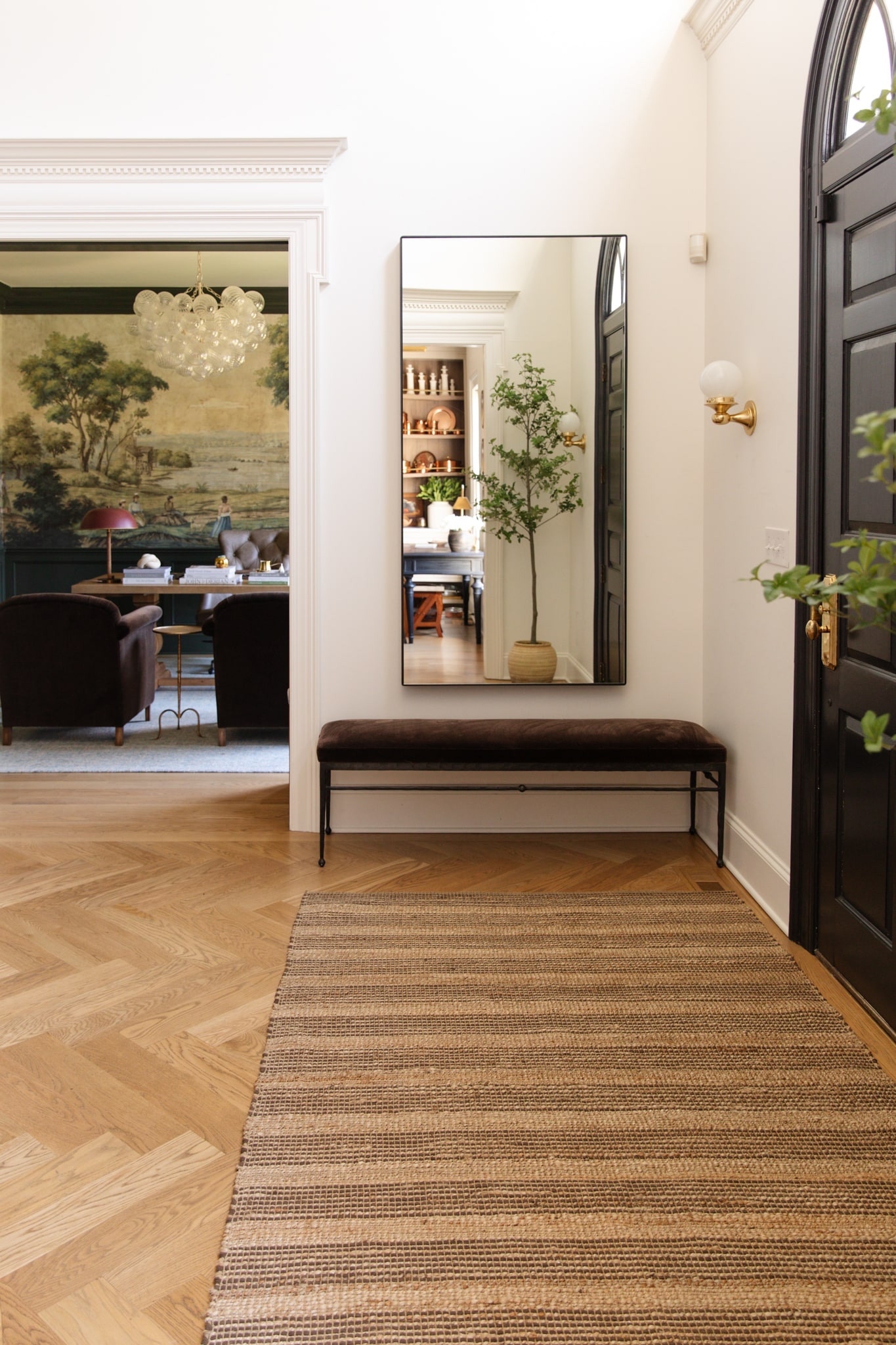 The front entry, porch, stoop, mudroom, and powder bath are all spaces that can make or break the first impression that people have when they enter your home. Styling it with the right pieces is essential. 👌 Read more in today’s Summer School post at ChrisLovesJulia.com 

CLJ x Loloi Judy Rug, velvet bench, wall mirror, two tier chandelier, wall sconce, faux plants

#LTKHome #LTKStyleTip #LTKFindsUnder100