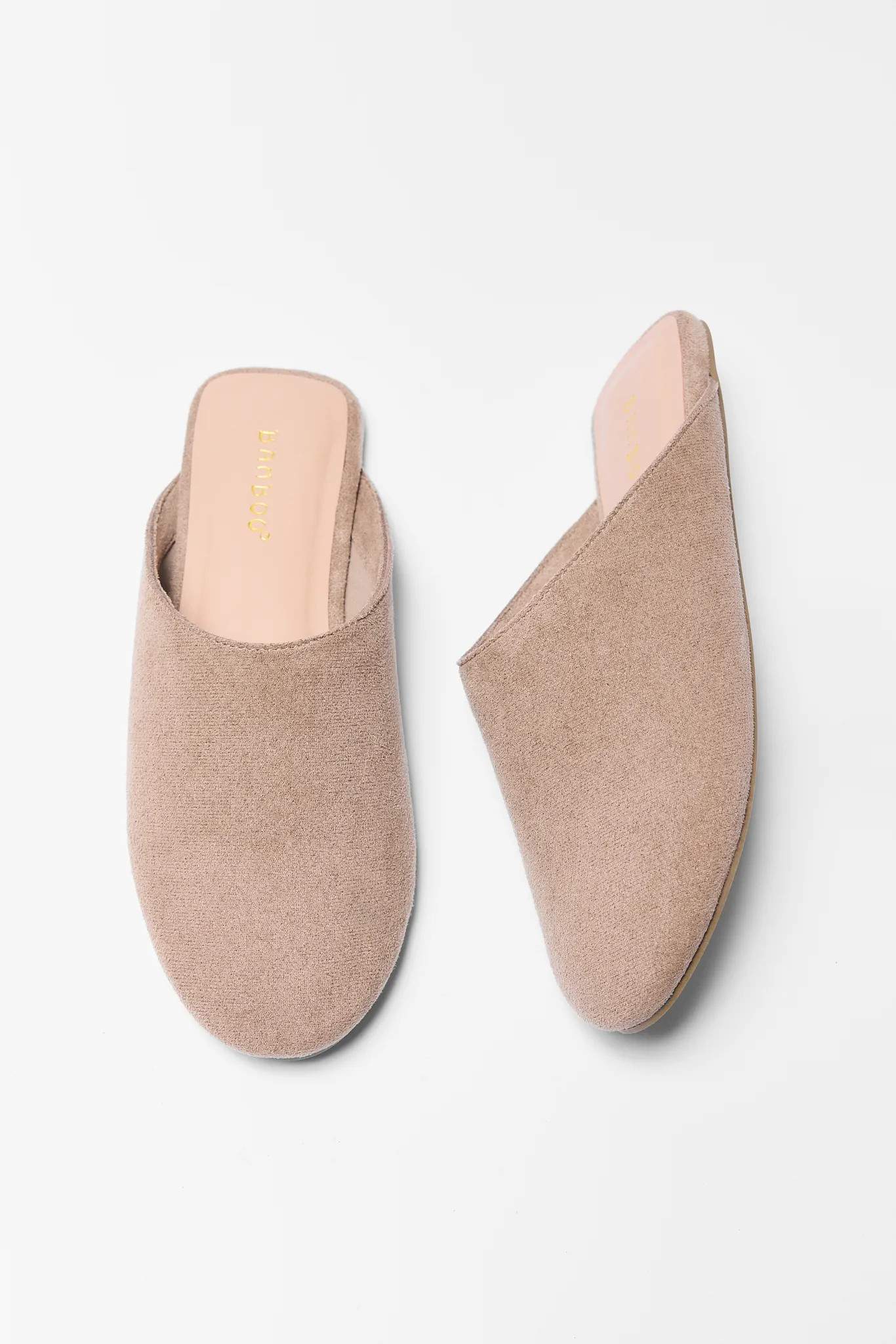 Faith Tan Faux Suede Mules | Avara