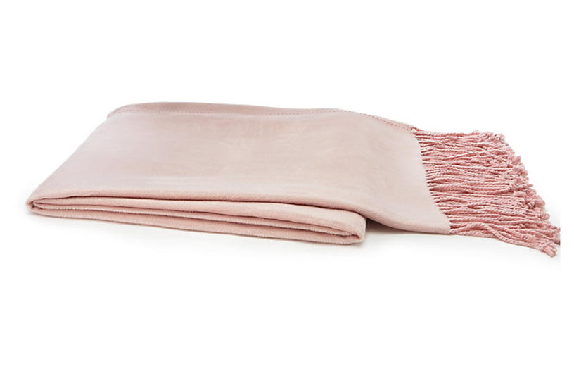 Vibrant Bamboo Throw, Pink | One Kings Lane