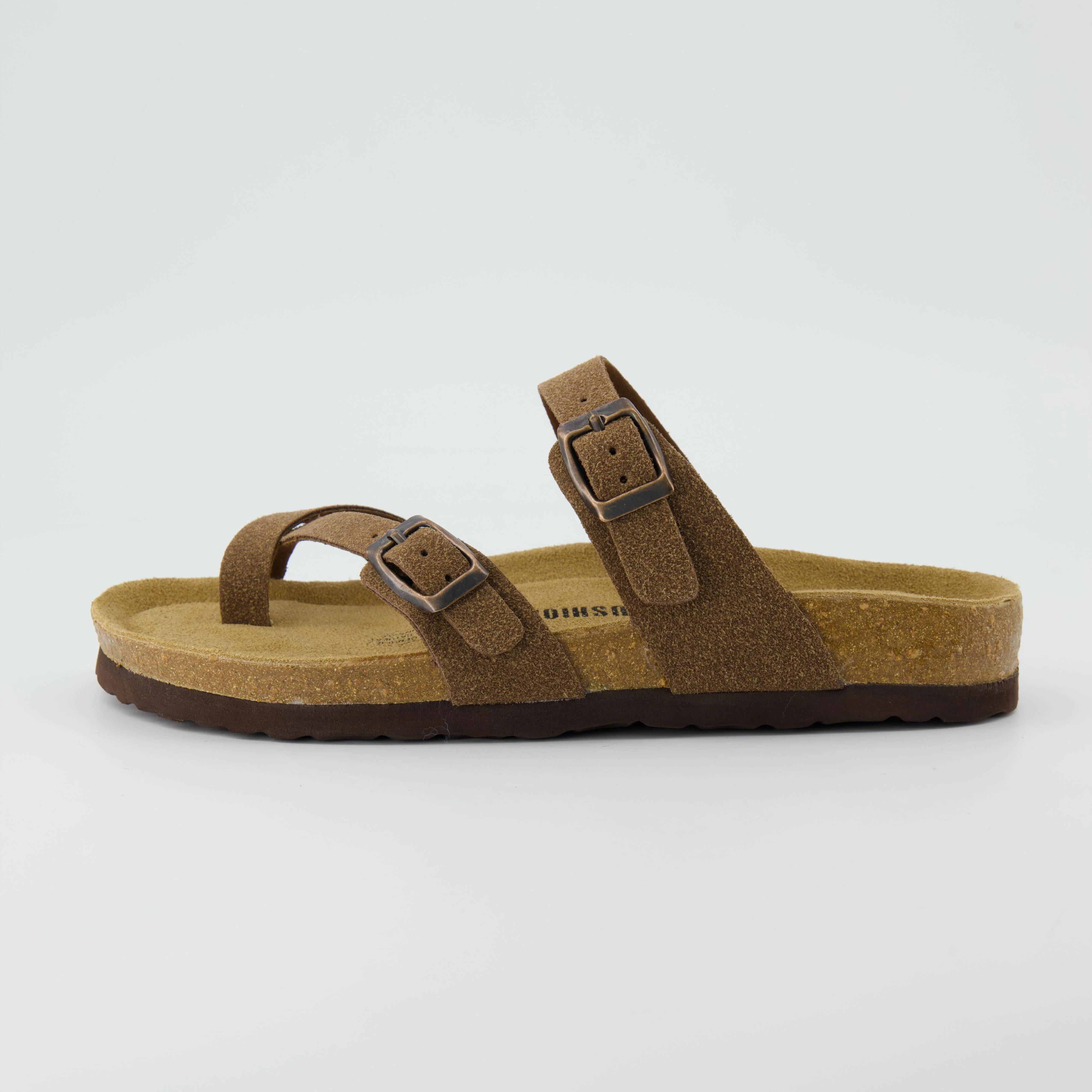 Luna Cork Footbed Sandal Suedes | Cushionaire