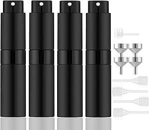 Lil Ray 8ml Portable Mini Perfume Atomizer(4 PCS)，Refilable Empty Small Spray Bottle for Travel... | Amazon (US)