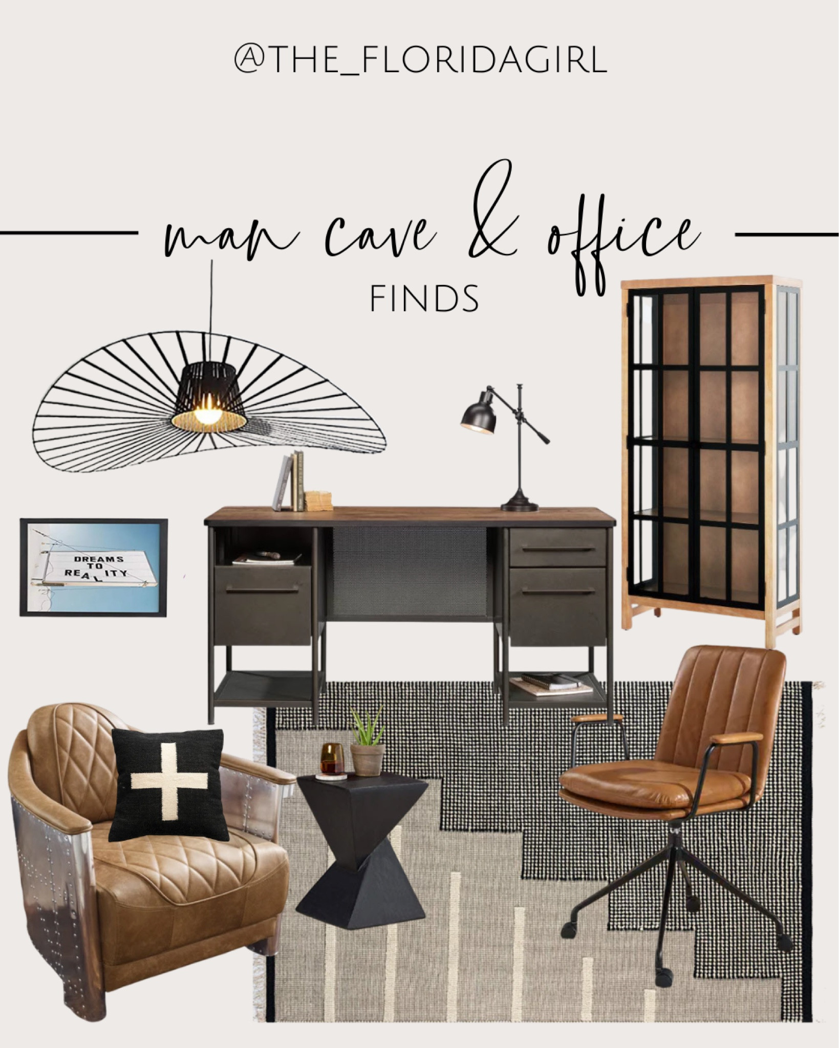 Industrial man cave office #office #industrial #desk #leatherchair #shelving #target #amazon #officefurniture #mancave

#LTKhome #LTKfamily #LTKFind