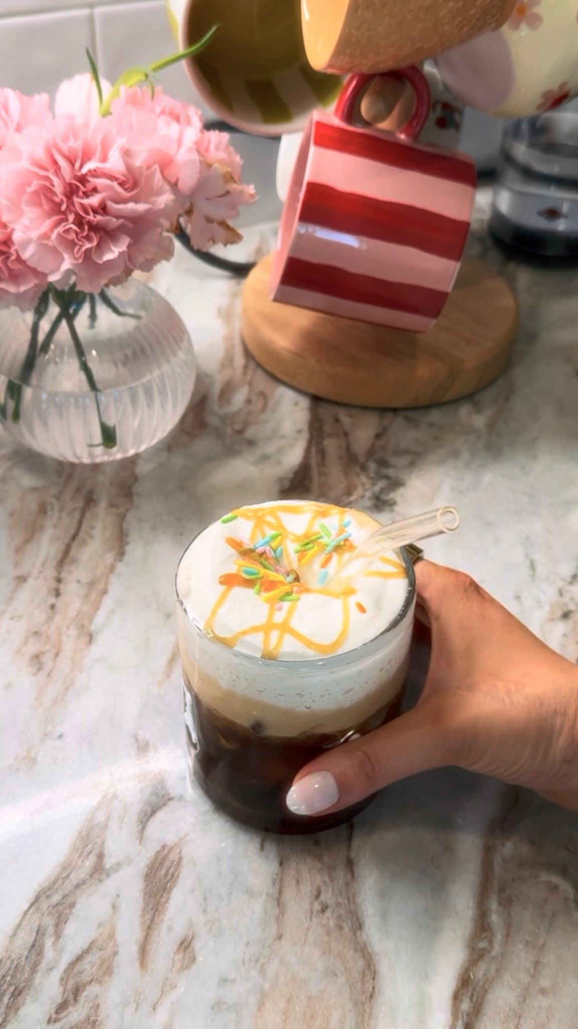 some of my spring iced coffee favs,  for a whimsical iced coffee!! 🌷✨🧚🏼‍♀️💋

#LTKgrwm #LTKdayinmylife #LTKSpringSale