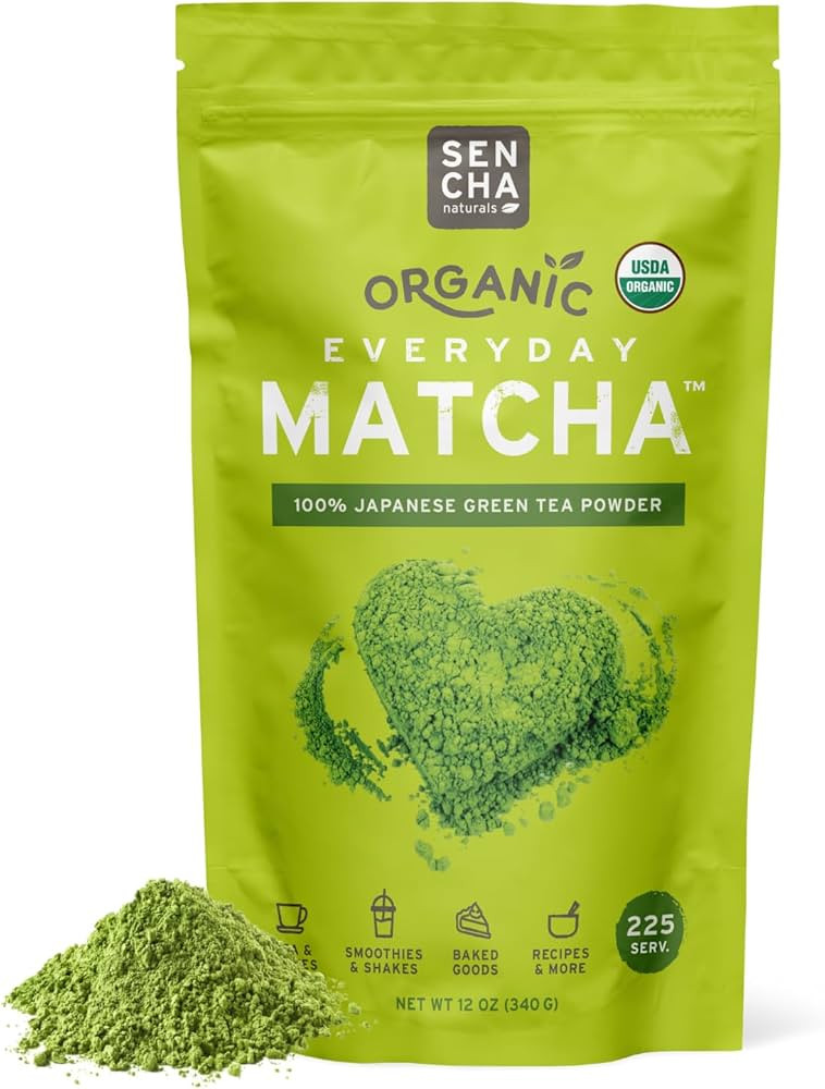 SEN CHA Naturals Organic Everyday Matcha Powder, Authentic Japanese Green Tea, Premium First & Se... | Amazon (US)