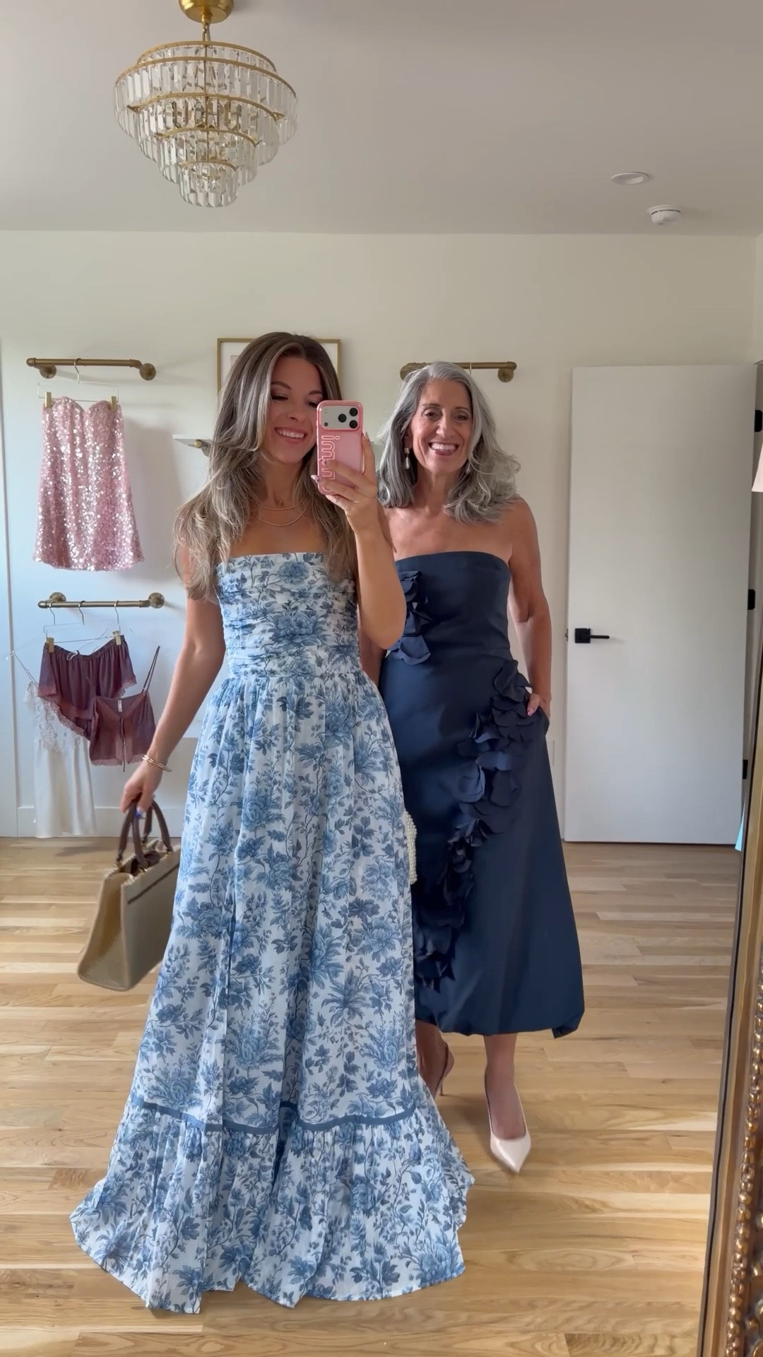 Mom and me wedding guest and formal summer event dresses 💐

Wearing my usual small/2! Sized down in the strapless pink mini dress!

Mom typically wears a medium/6! She sized down to a small/4 in all dresses except for the navy Zaria dress, the pink tiered pleated dress, and the black & pink floral dress!

Wedding guest
Formal event
Black tie
Metallic
Sequin 
Floral dress
Satin 
Tulle
Special occasion
Summer event

#LTKootd #LTKgrwm #LTKWedding