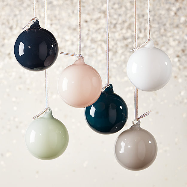 Opaque Ornaments Set of 6 | CB2