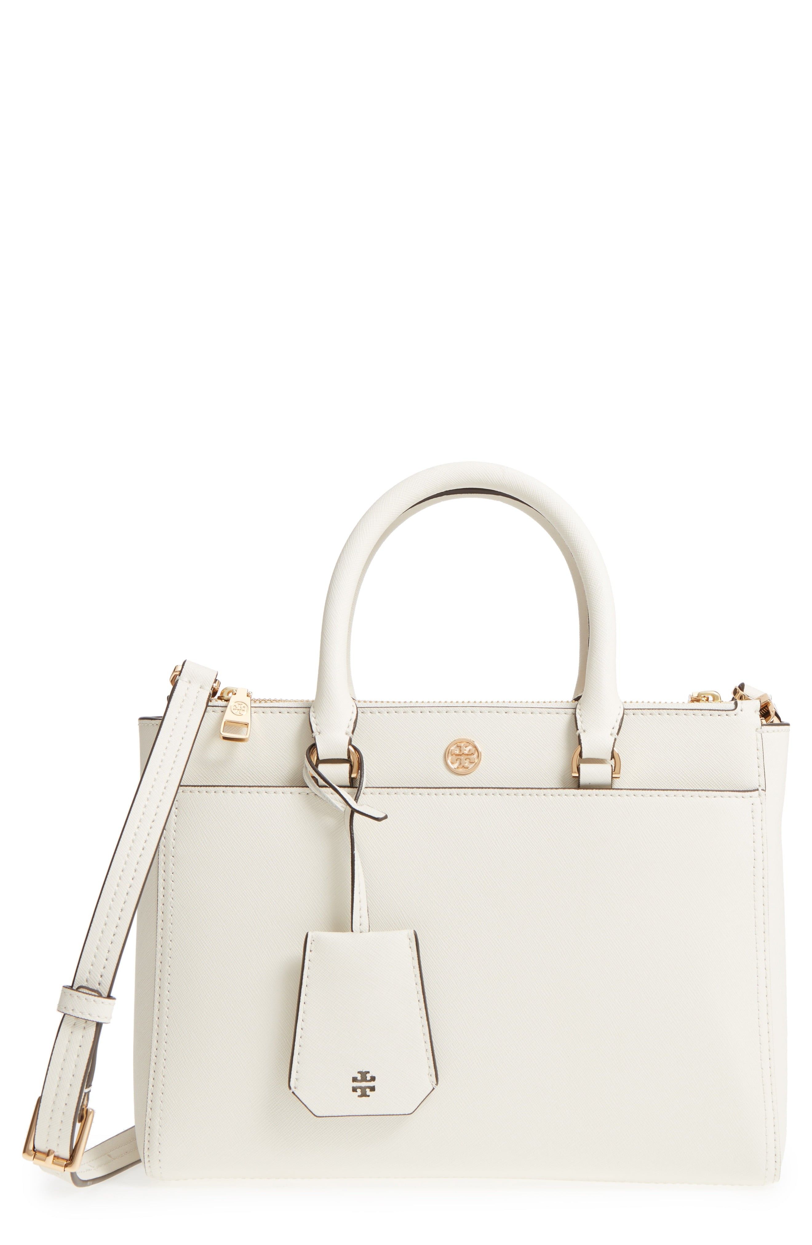 Tory Burch Small Robinson Double-Zip Leather Tote | Nordstrom