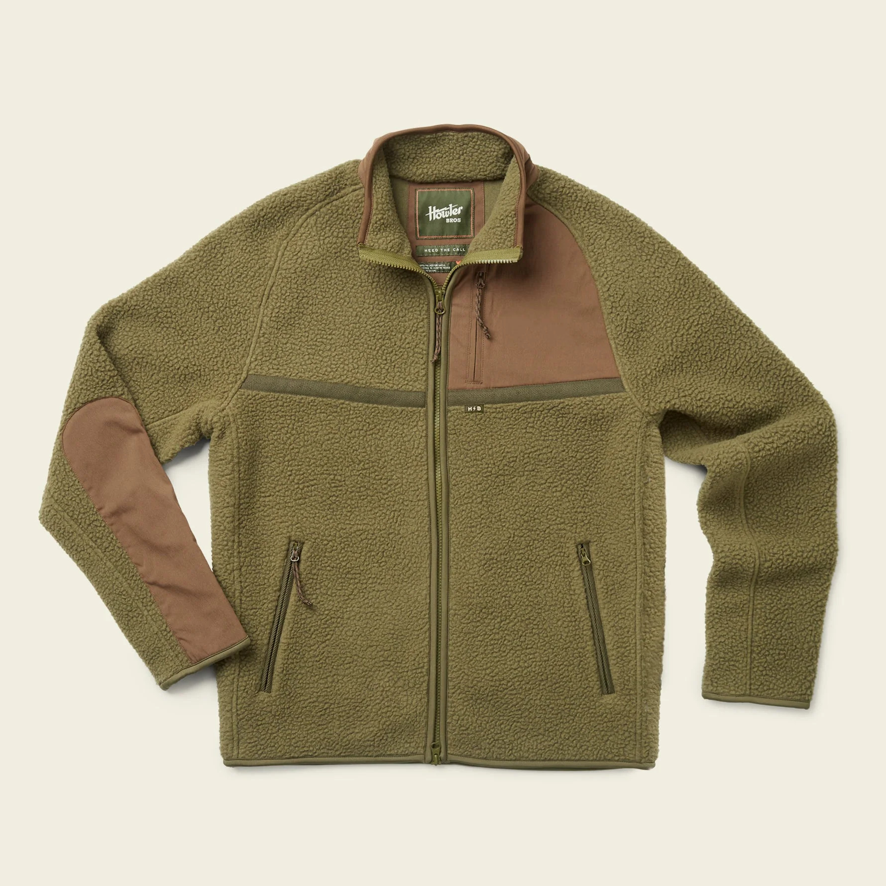 Crozet Fleece Jacket - Olivetree | Howler Brothers