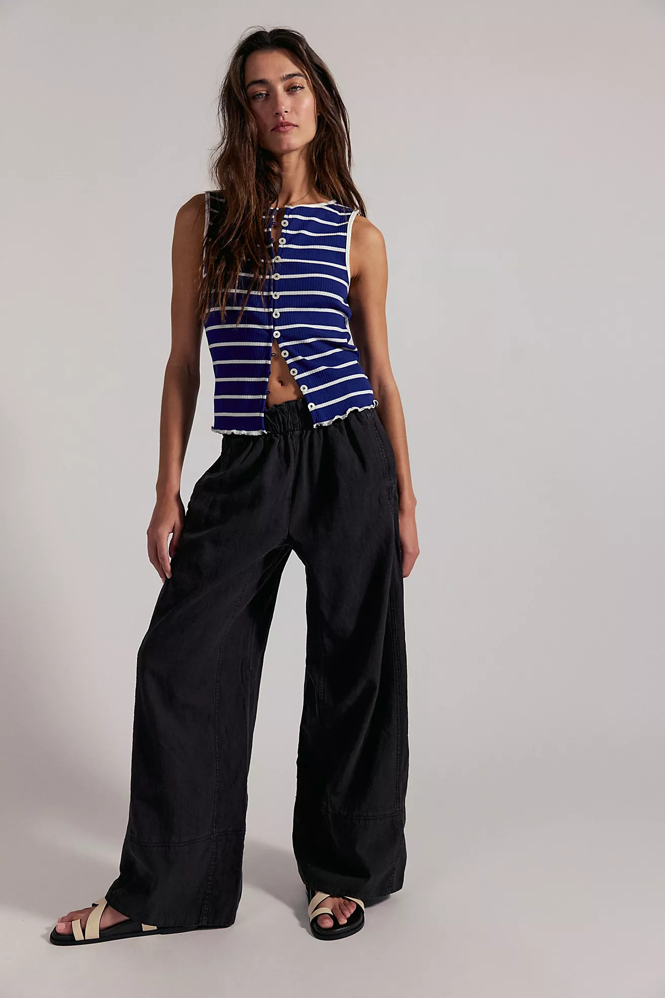 Day's End Linen Pull-On Pants | Free People (Global - UK&FR Excluded)