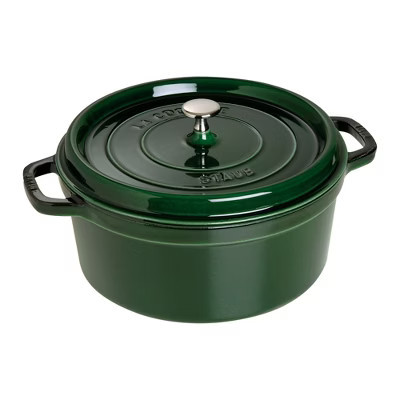 Staub Cast Iron 7-qt Round Cocotte - Basil | Target