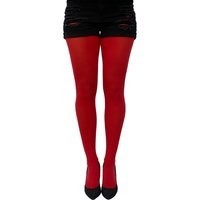 Red Tights For Women Soft & Durable | Opaque Pantyhose Tights Available in Plus Size | Etsy (US)