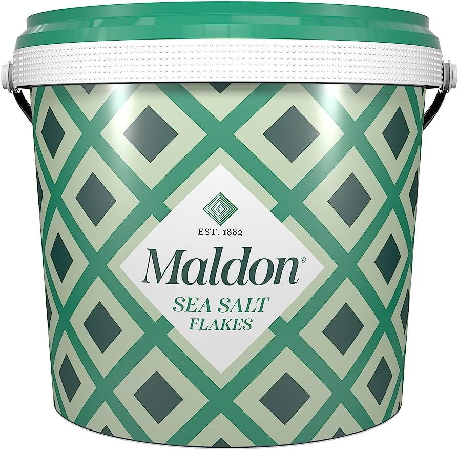 Maldon Salt, Sea Salt Flakes, 3.1 lb, Bulk Tub, Kosher, Natural, Handcrafted, Gourmet, Pyramid Cr... | Amazon (US)