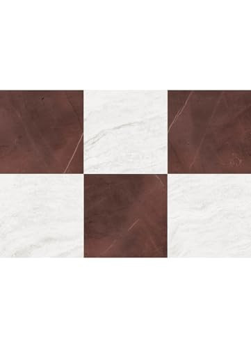 FloorPops x Chris Loves Julia Bonneville Oxblood Peel and Stick Floor Tiles, FP6333 | Amazon (US)