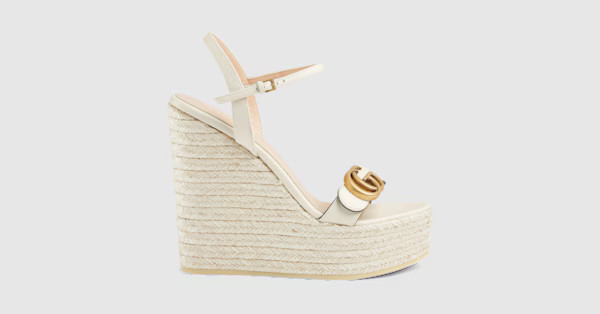 Women's leather platform espadrille | Gucci (US)