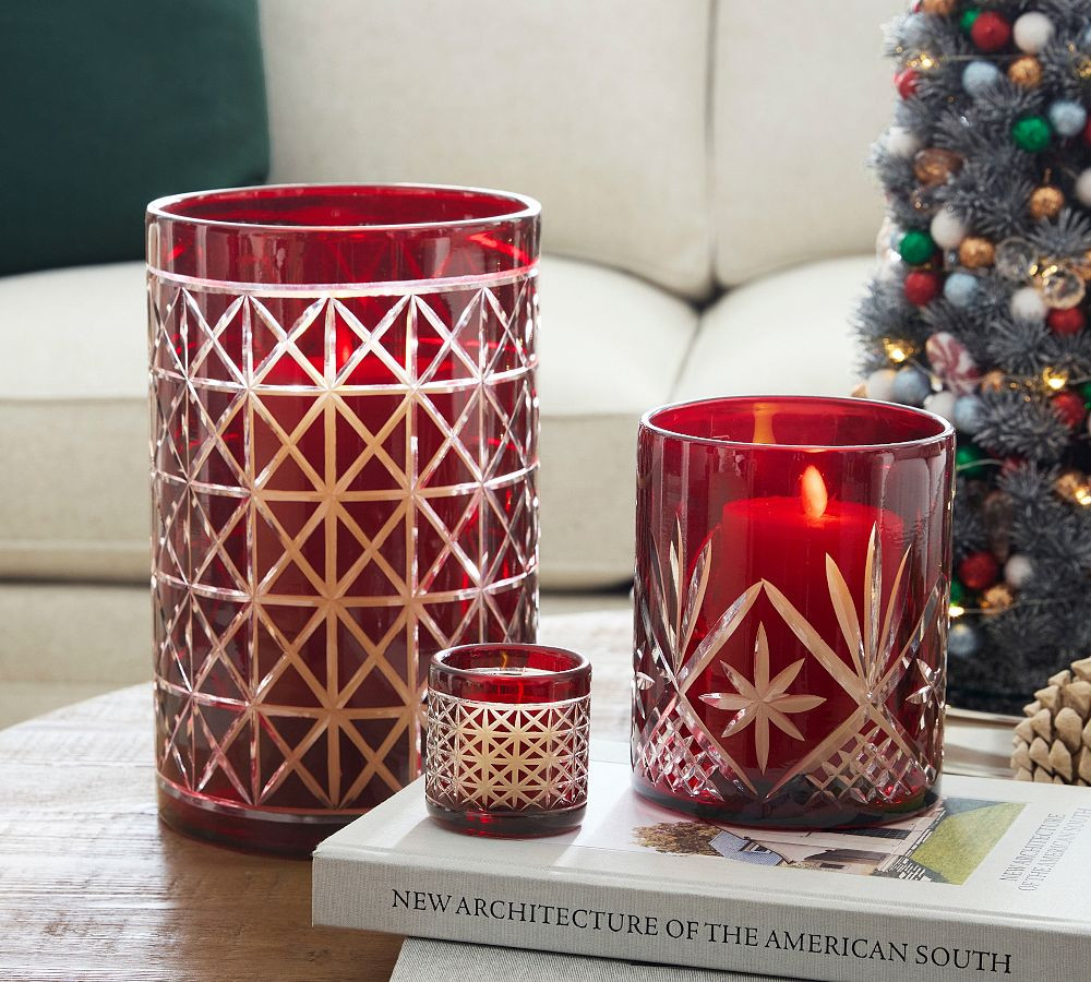 Antique Cut Glass Hurricane Candle Holder | Pottery Barn (US)
