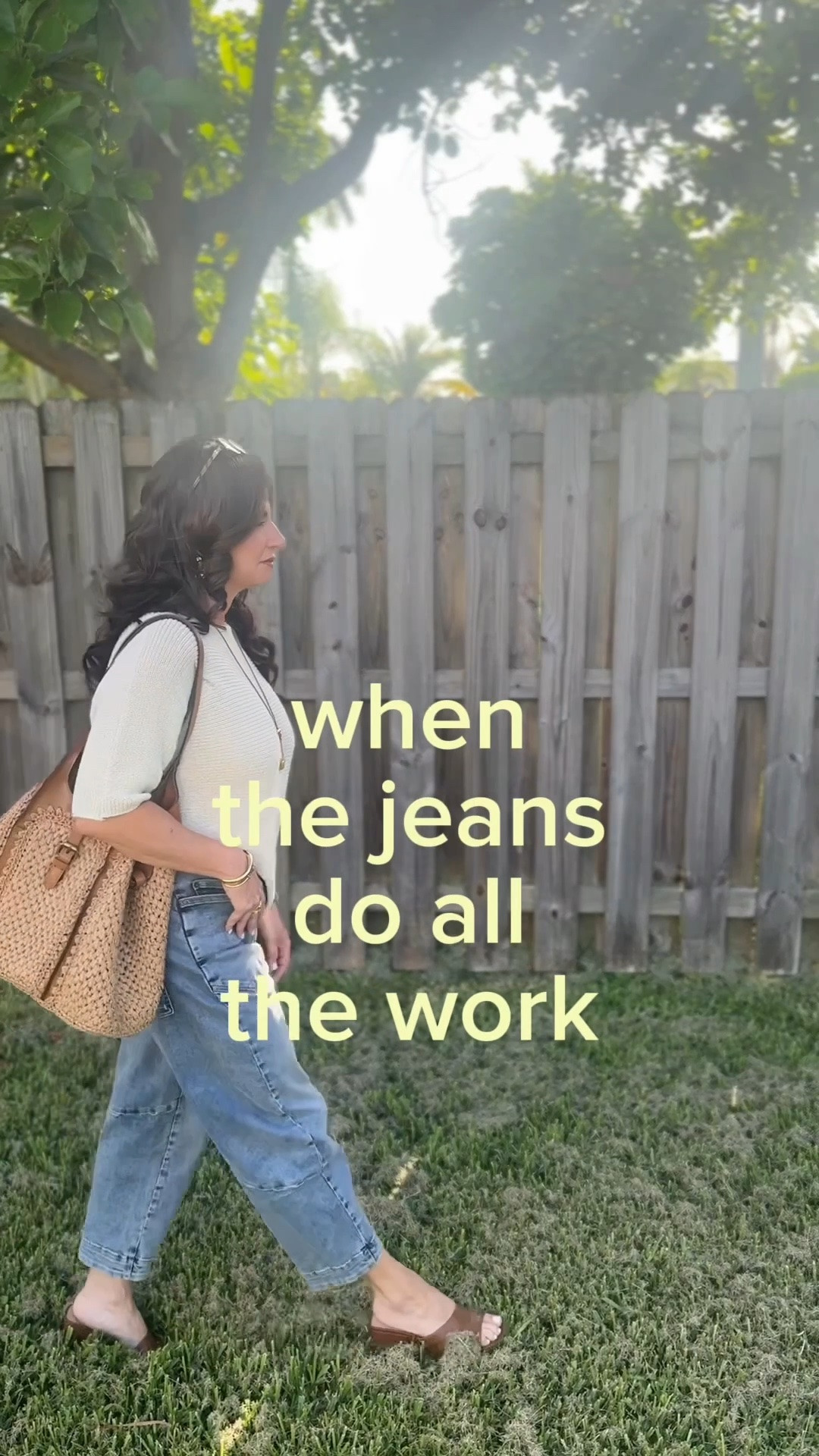 These jeans are so comfortable. I own a pair of pants from this brand already and they are so great for traveling. So when I was gifted these jeans, I had to give them a try. They are the slouchy 2.0 jeans. I am wearing a 2p. They are high waisted and have a little stretch. They are so versatile- I am really impressed with them.

#LTKootd #LTKOver40 #LTKPetite