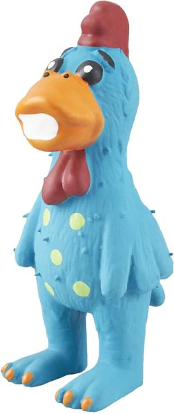 Multipet Latex Polka Dot Globken Chicken Squeaky Dog Toy, Color Varies | Chewy.com