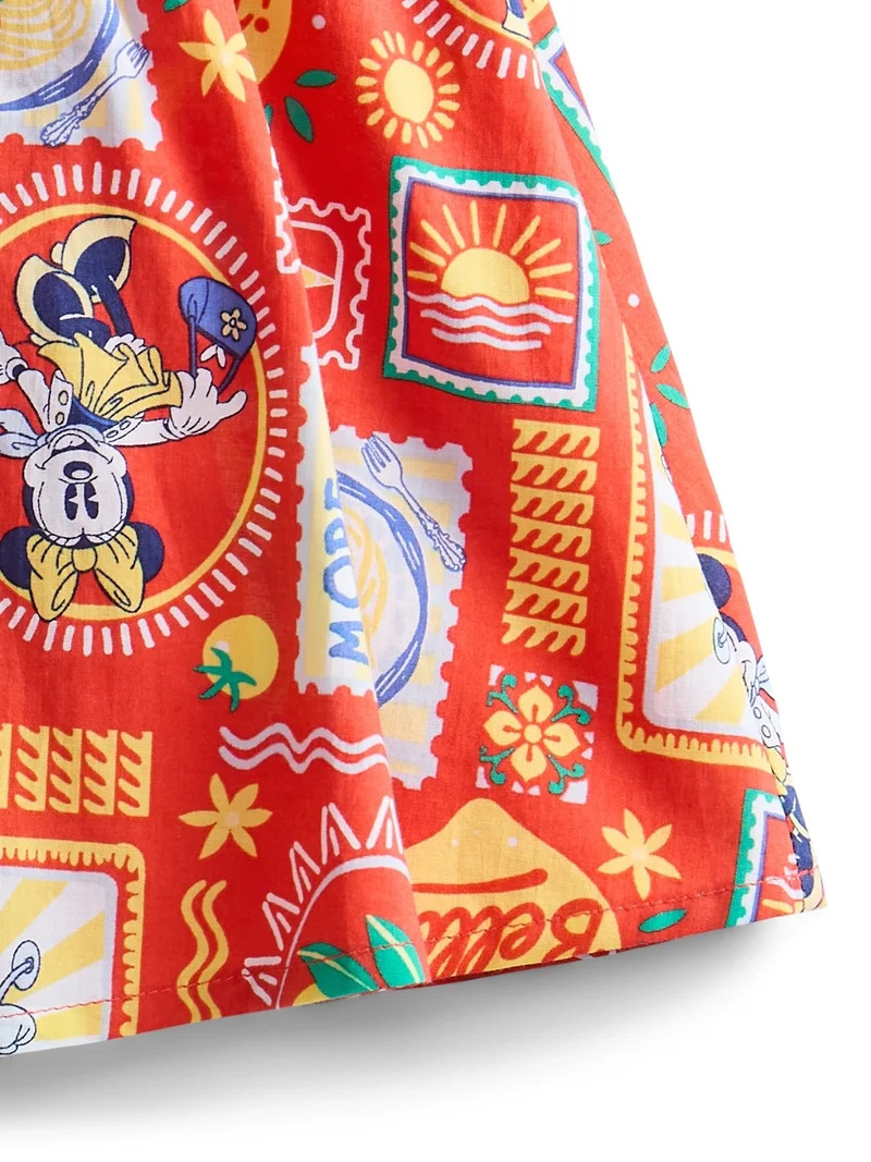 Minnie and Friends Toddler Girls Allover Print Sleeveless Dress, Sizes 12M-5T | Walmart (US)