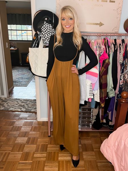 I love this versatile jumpsuit found on Amazon. So many ways to style it for now through fall! Use code 30H6C163 to save 20%. Expires 8/20 end of day. Only $22-23 in the cart!  - jumpsuit - suspender jumpsuit - fall transition outfit - fall transition - Amazon fashion - Amazon promo code - Amazon promo codes - trendy outfit 



#LTKsalealert #LTKunder50 #LTKSeasonal