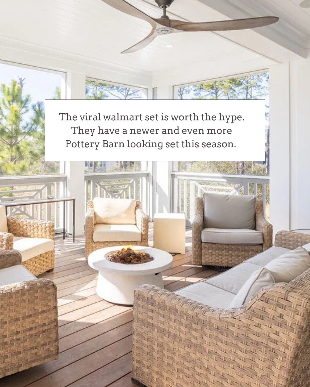 Such a great patio set that has a pottery Barn look from Walmart 🙌🏻

#LTKdayinmylife #LTKSeasonal #LTKHome