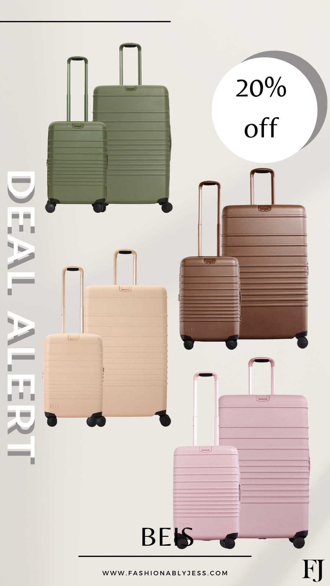 DEAL ALERT 🚨 20% off my favorite travel  luggage! BEIS! ❤️

#LTKgrwm #LTKootd #LTKOver40