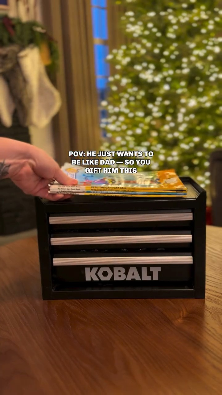 OMG 🥹 like & save for later — tap follow & comment SHOP for the links to everything ✨ If you have a toddler boy who follows Dad around the house “fixing” everything… this is the gift. It’s the perfect mini tool chest, it actually gets used, and it makes him feel just like Dad 🛠✨

#ToddlerBoyGifts #KidsToolBox #MiniMeGiftIdeas #HolidayGiftsForBoys #ToddlerGiftGuide #lowesproject #lowespartner @loweshomeimprovement

#LTKKids #LTKGiftGuide #LTKSaleAlert