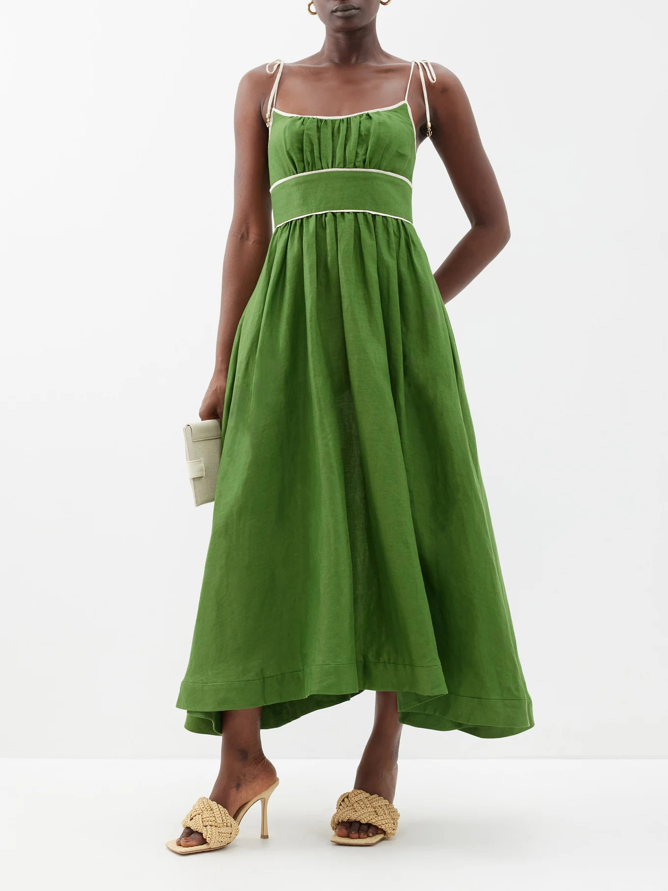 Alight Picnic linen midi dress | Zimmermann | Matches (UK)