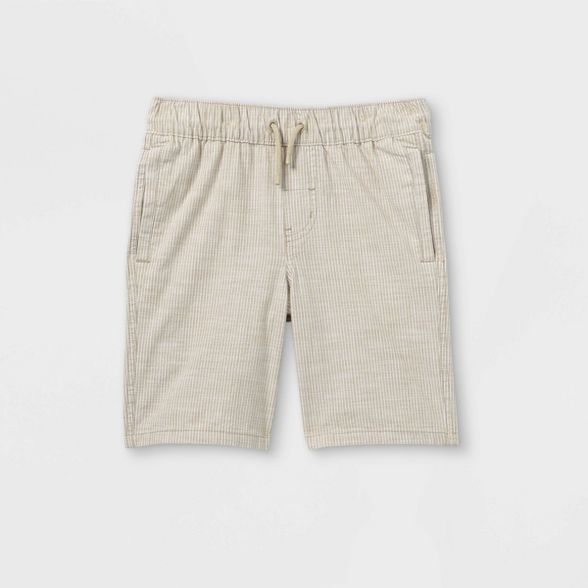 Boys' Twill Pull-On Shorts - Cat & Jack™ Beige | Target