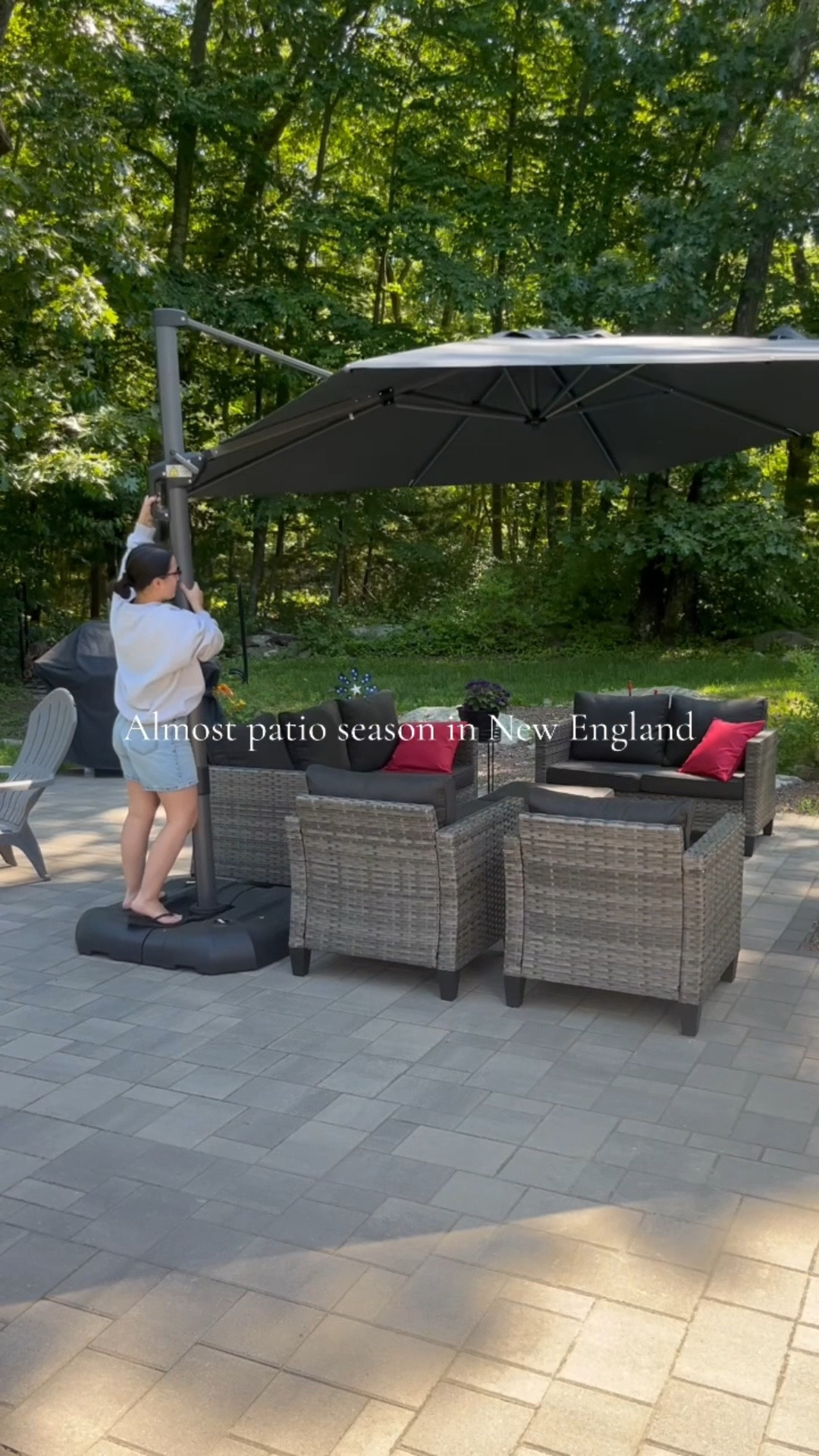Always getting asked about this patio umbrella! It’s the best!

Patio furniture, outdoor living, summer, backyard 

@Wayfair 

#LTKHome #LTKvlog #LTKSeasonal