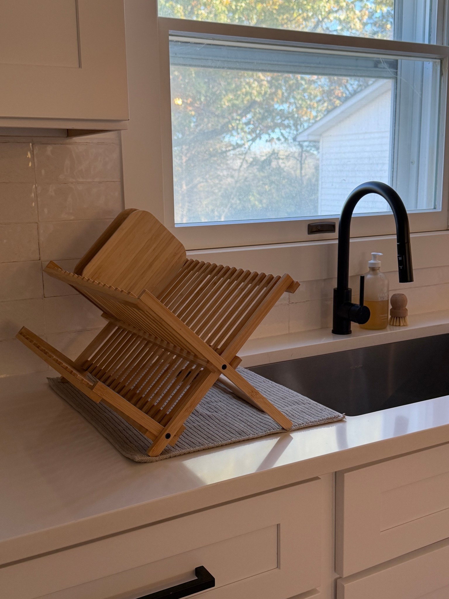 One of my kitchen staples! Bamboo dish drying rack 🫧 

#LTKHome #LTKHoliday #LTKFindsUnder50