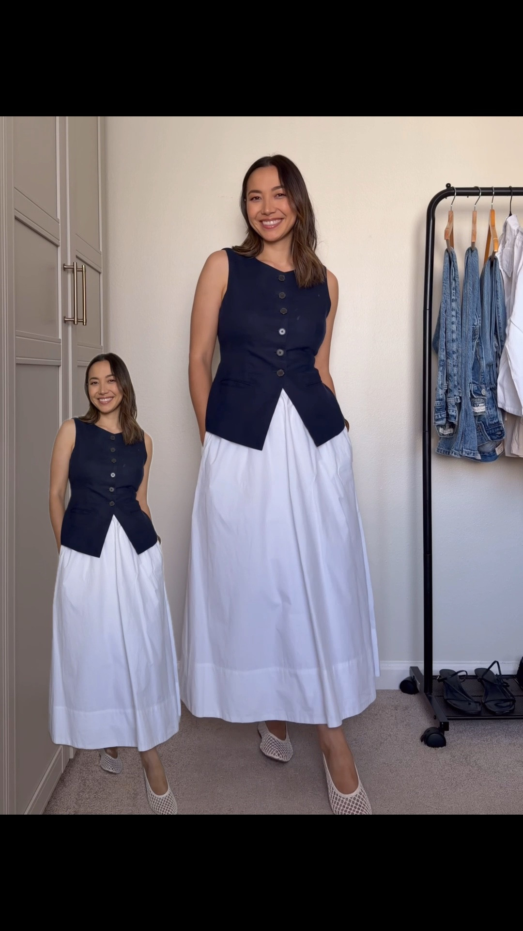 5 work outfits for the week 

Business casual / summer work outfits / office outfits / linen vest / white poplin skirt / button down / work dress

#LTKootd #LTKWorkwear