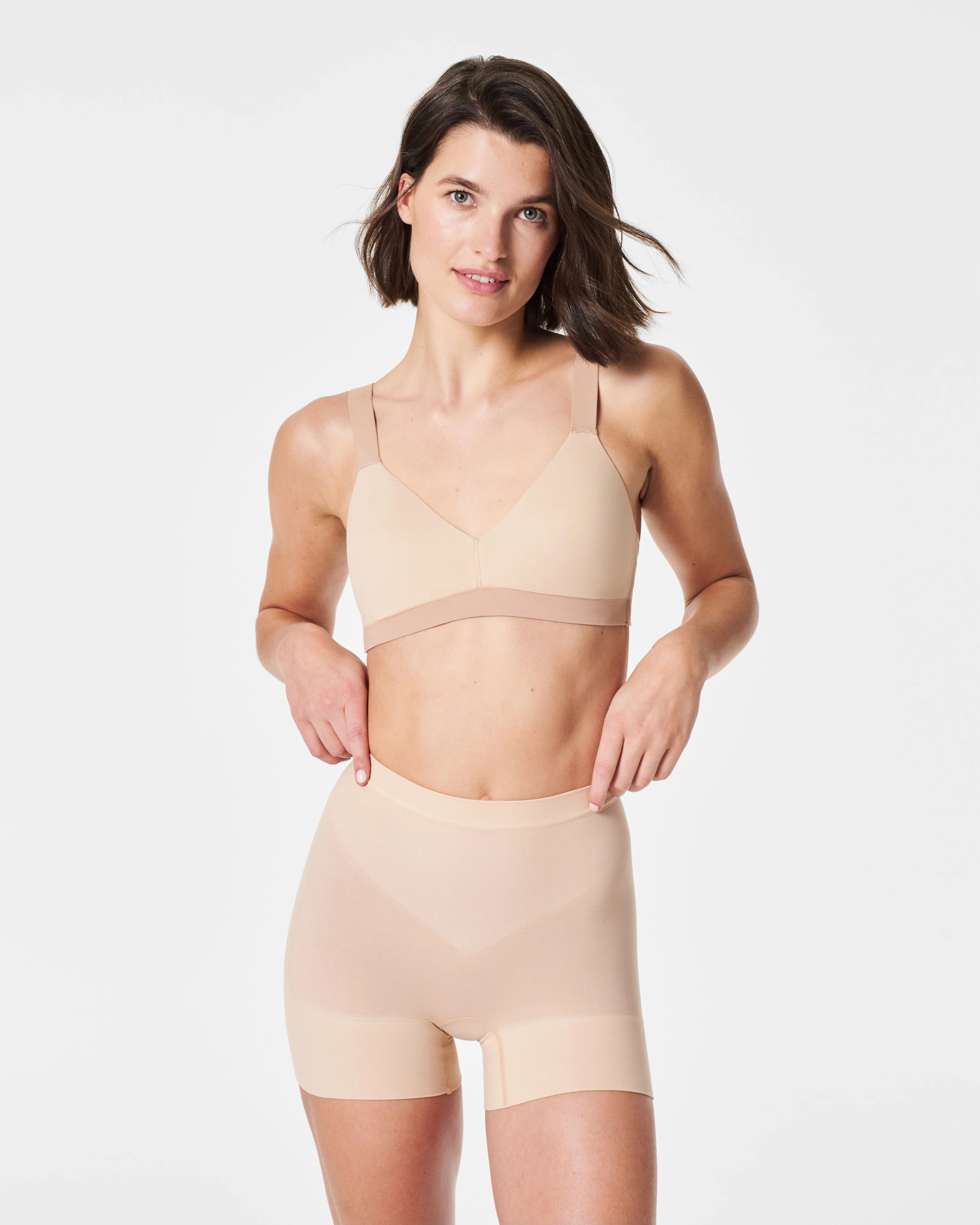 Seamless Power Shorty – Sculpting & No VPL Fit | SPANX | Spanx