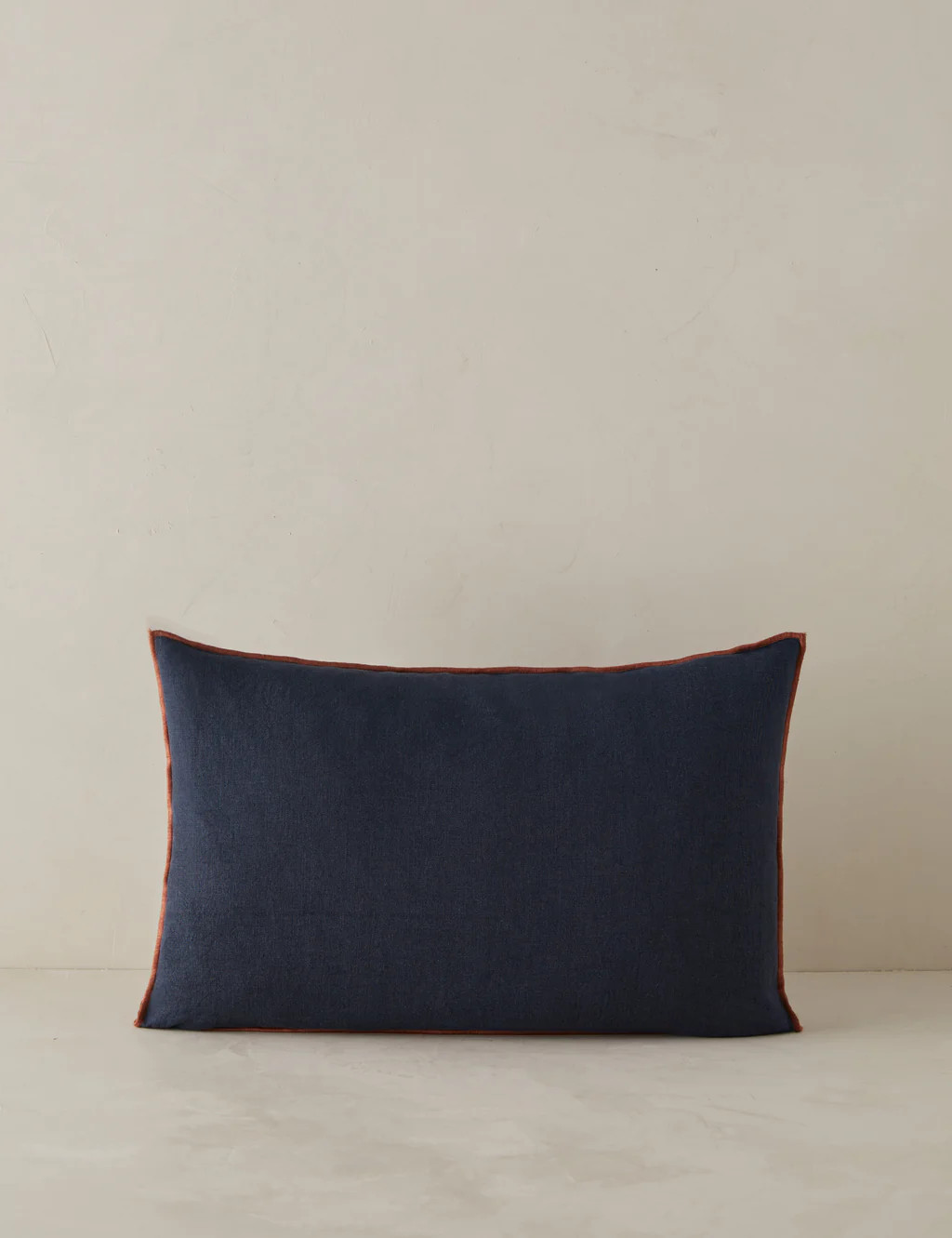 Carys Contrast Linen Pillow | Lulu and Georgia 