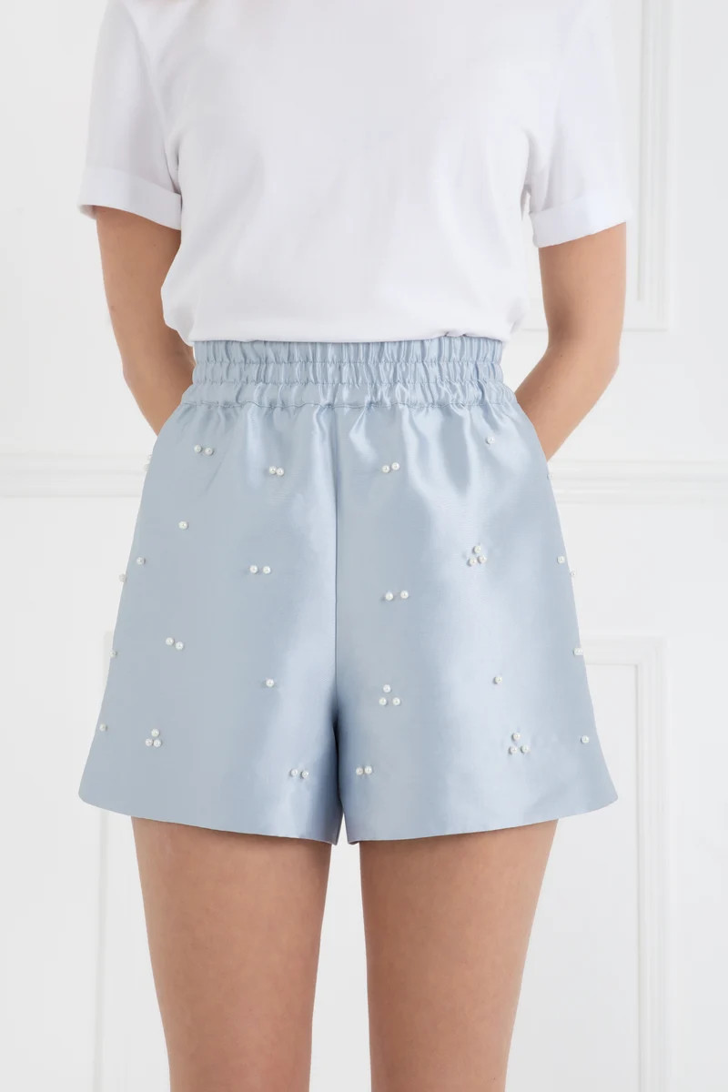 The Aurora | Pearl Blue Shorts | Sinead Keary
