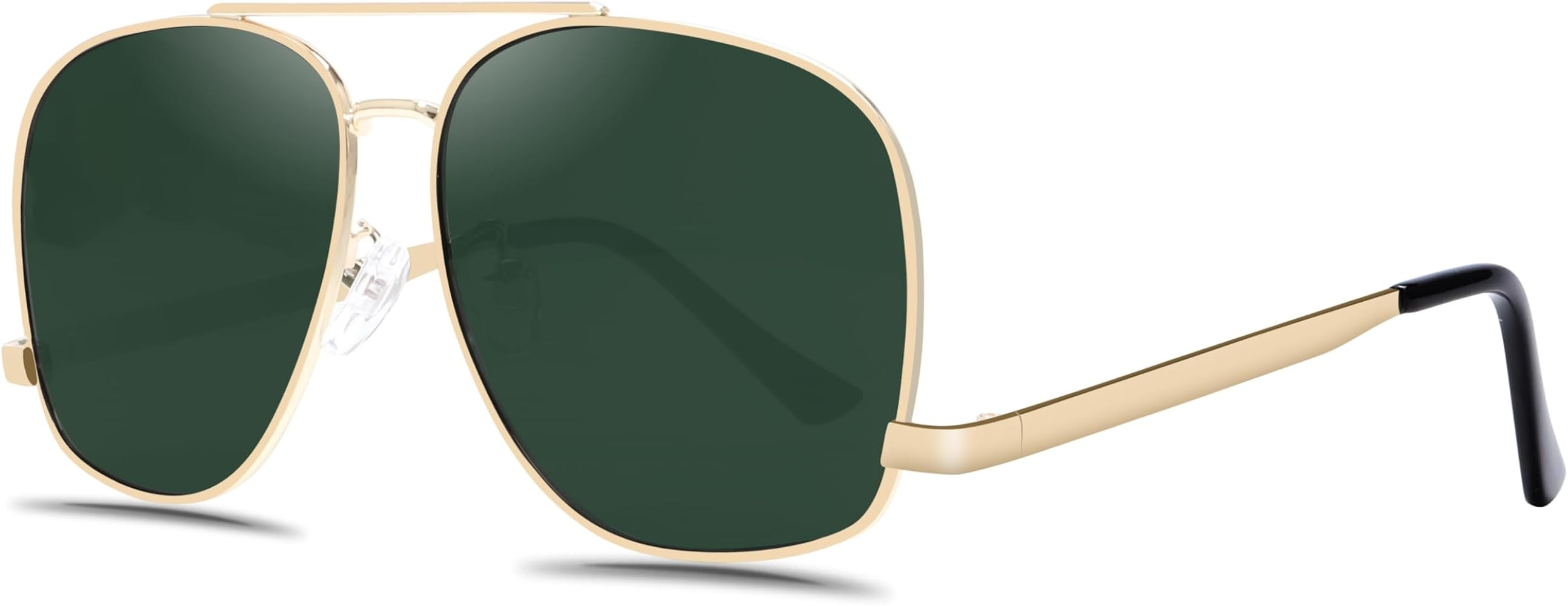 Classic Aviator Sunglasses for Women Men Oversized 70s Vintage Trendy Metal Square Aviators Sun G... | Amazon (US)