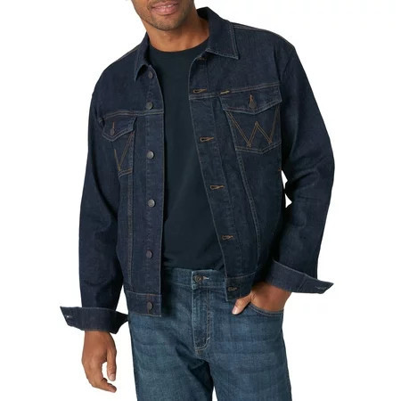 Wrangler Men s Denim Trucker Jacket | Walmart (US)
