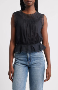 Click for more info about Lilibet Lace Organic Cotton Crop Top