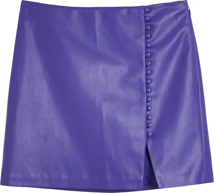 River Island Faux Leather Miniskirt | Nordstrom | Nordstrom